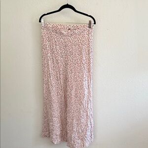 Free People Pink Patterned Wide Leg Pants